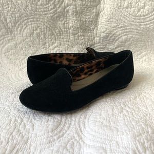 Clarks Poem Gloss Suede Loafers Black US 7.5